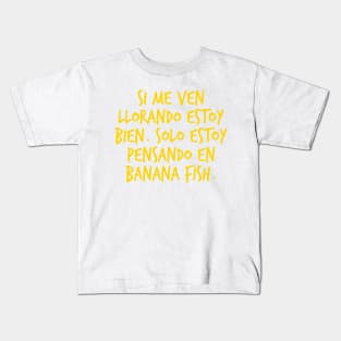 Llorando por Banana Fish Kids T-Shirt